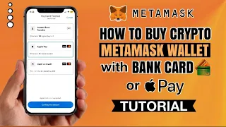 How to BUY crypto on METAMASK wallet w/ Bank Card or Apple Pay | App Tutorial