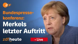 Bundespressekonferenz: Merkels letzter Auftritt als Bundeskanzlerin