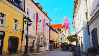 Kranj City Center in Late Spring, Slovenia - 4K Virtual Walking Tour