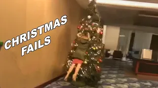 TRY NOT TO LAUGH WATCHING FUNNY CHRISTMAS FAILS VIDEOS 2023