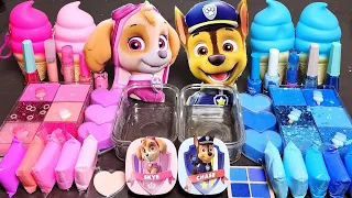 ASMR Paw Patrol Sky vs Chase Slime Mixing Random Into Slime! Satisfying Slime#ASMR#Slime#satisfying