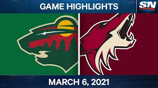 NHL Game Highlights | Wild vs. Coyotes – Mar. 6, 2021