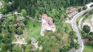 bran castle from the air