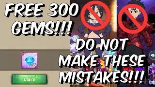 FREE 300 GEMS ARE HERE!! - DO NOT MAKE THESE SUMMONING MISTAKES!!! - Seven Deadly Sins: Grand Cross