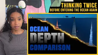 Ocean Depth Comparison (3D Animation) | Reaction, Thoughts & Real-time Thalassophobia