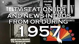 TV Station IDs and News Intros During 1957