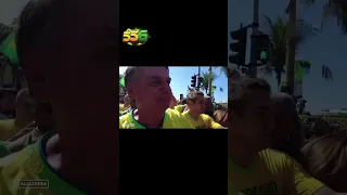 Brazil Bolsonaro supporters rally in Rio and laud Elon Musk  #noticias #brasilnotícias #55g #brazil