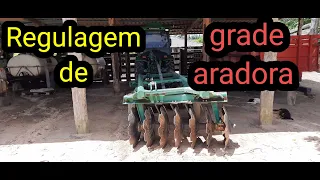 Regulagem de grade aradora