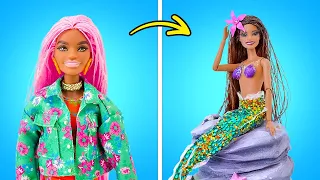 De muñeca a sirena Increíbles transformaciones de muñecas