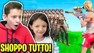 OGNI KILL di MIA SORELLA SHOPPO 1000 V-BUCKS! 😱*AIUTO* - Fortnite ITA