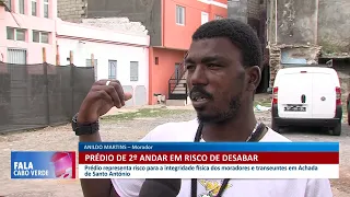 Prédio de 2º andar em risco de desabar | Fala Cabo Verde
