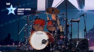 10 летняя барабанщица выиграла шоу талантов в Дании 2017