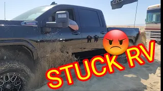 Pismo Sand Dunes 2021 Open Stuck RV in the Sand. Gmc Sierra Denali. glamis ready