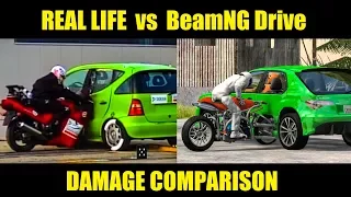 REAL LIFE vs BEAMNG DRIVE CRASHES #2 - Damage & Physics Comparison