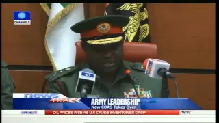 Minimah Hands Over Army Leadership To New COAS,Major-General Tukur Buratai