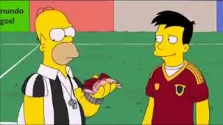 La Selección Española en los Simpson