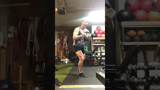 Kettlebell Goblet Airborne Lunge