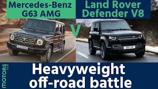 Motors.co.uk - Mercedes-Benz G63 AMG v Land Rover Defender V8 Twin Test