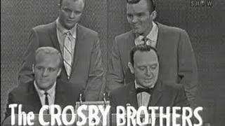 What's My Line? - Phil, Dennis, & Lindsay Crosby; Joey Bishop [panel] (May 14, 1961)