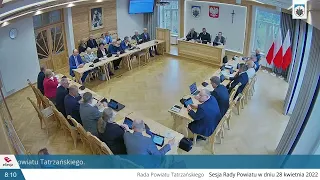 XXXIV Sesja Rady Powiatu Tatrzańskiego