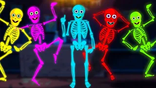 Midnight Magic | Five Skeletons Riding On A Bus + More Spooky Scary Skeletons Songs By Teehee Town