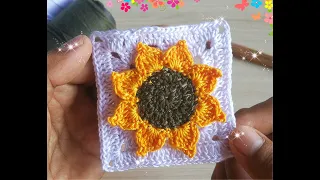 ESPECTACULAR GRANNY GIRASOL😍😍😍, Muy facil de hacer!!