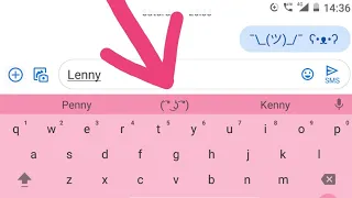 How to type Lenny, Bear, Shrug & other text faces from your keyboard (mainly from android)