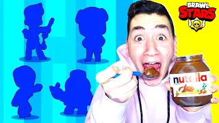 MANGIO NUTELLA OGNI BRAWLER TROVATO SU BRAWL STARS!