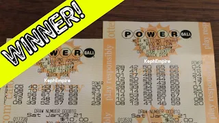 Powerball Lottery - We Got A Win! - January 9, 2021