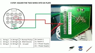 USING GR55 NORMAL PICKUP WITH ONLY P10 CABLE (without gk3 / 13 pin cable). STEPS TO ADD JACK P10