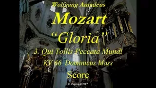 Mozart - KV66 - 2 Gloria Part 3 of 4 - Dominicus Mass - Score