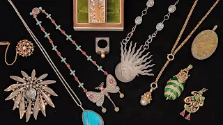 TEASURES FROM THRIFTING, GOODWILL, AUCTIONS: A LIFETIME OF COLLECTING #antique #jewelry #collection