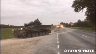 Massive British Army Armoured Vehicle Convoy 2017