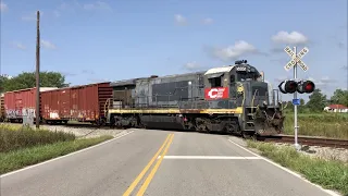 Short Line Railroad Switching, Shoving Train Into Customer, Ohio Branch Line Railroad Action!