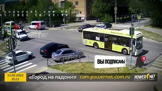 ДТП (авария г. Волжский) ул. Коммунистическая - ул. Пушкина 31-05-2022 10-31