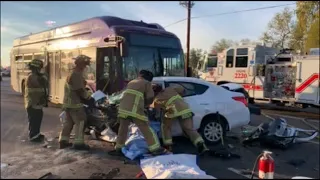 RAW VIDEO: Crash involving Valley Metro Bus in Mesa