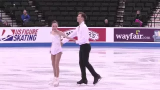 Ainsley Peterson & Kristofer Ogren - Novice pairs 2016