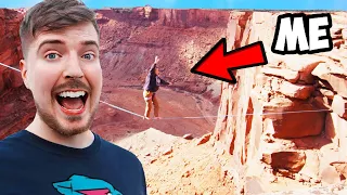 MrBeast $20,000 Slackline Challenge