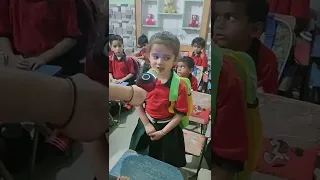 school kids speaking Gayatri mantra