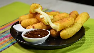 CÓMO HACER O PREPARAR DEDITOS DE YUCA CON QUESO