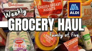 First time shopping at ✨ALDI ✨ | Weekly Grocery Haul | Family of Five