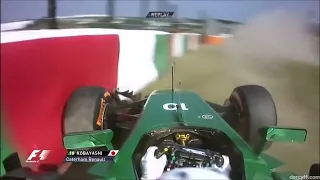 Kamui Kobayashi onboard crash Japanese GP 2014
