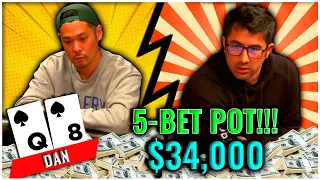 Can Dan Make David Fold The Best Hand In This MASSIVE 5-Bet Pot?