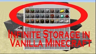 How To Have Infinite Storage in Vanilla Minecraft