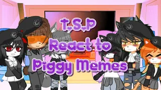 T.S.P React to Piggy Memes//Gacha Club