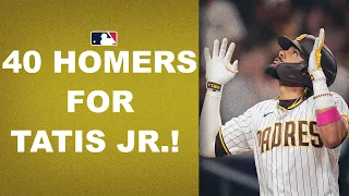 Fernando Tatis Jr. becomes the 10th player 22 or younger to reach 40 homers in a season!