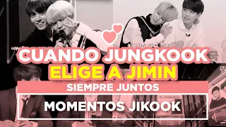 JIKOOK - MOMENTOS CUANDO JUNGKOOK ELIGE A JIMIN (Cecilia Kookmin)