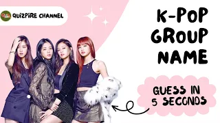[K-POP GAME] GUESS THE GROUP NAME IN 5 SECONDS | KPOP QUIZ GAME  (HARD)