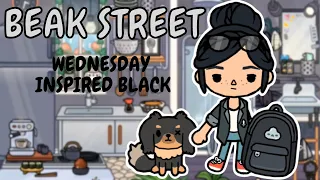 Wednesday Inspired 🖤 Beak Street Building 🖤 Toca Boca House Ideas | TOCA GIRLZ