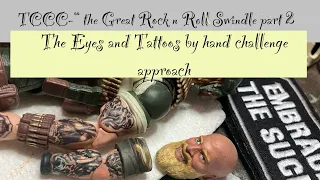 The Crow’s Customs Corner -painting tattoos and eyes on a Rock n Roll for my GI Joe Classified shelf